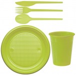 Economical Disposable TableWare Green Lime